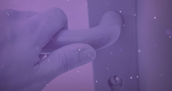 Puxadores higienizados